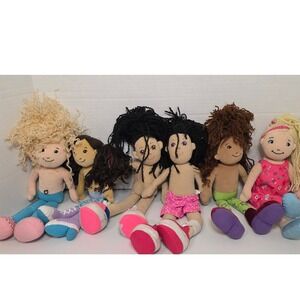 Manhattan Toy Groovy Girls Dolls Lot Soft Body Multicultural Plush
